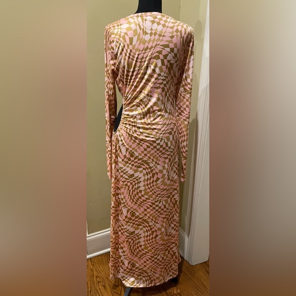 AFRM Geometric Pattern Maxi Dress W/Cutout - Picture 2 of 6